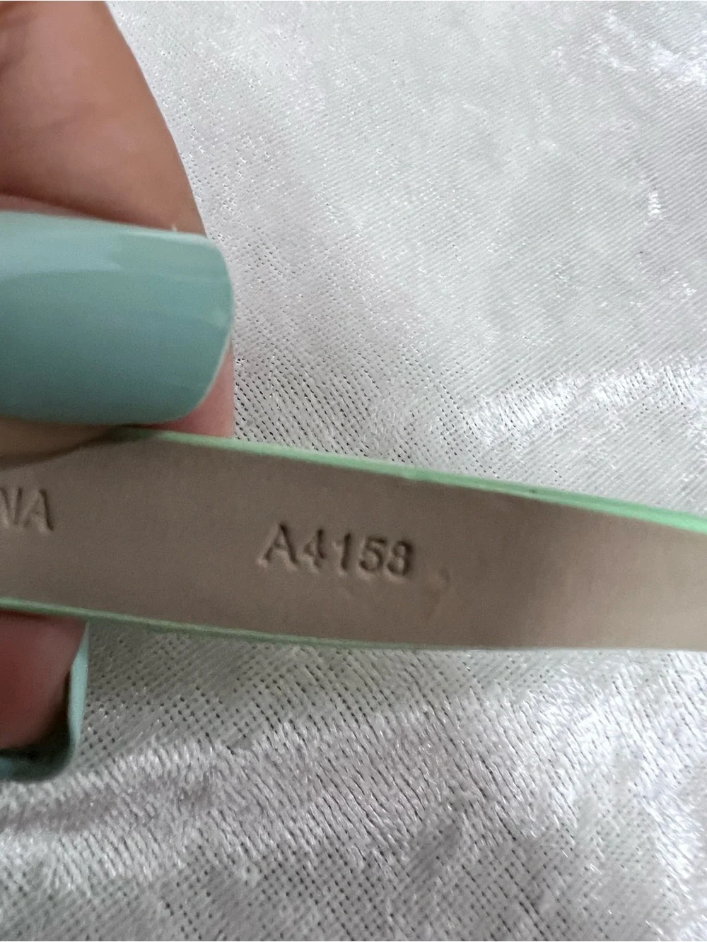J. Crew Belt Mint Green Size S Skinny 1/2" Wide - Picture 5 of 13